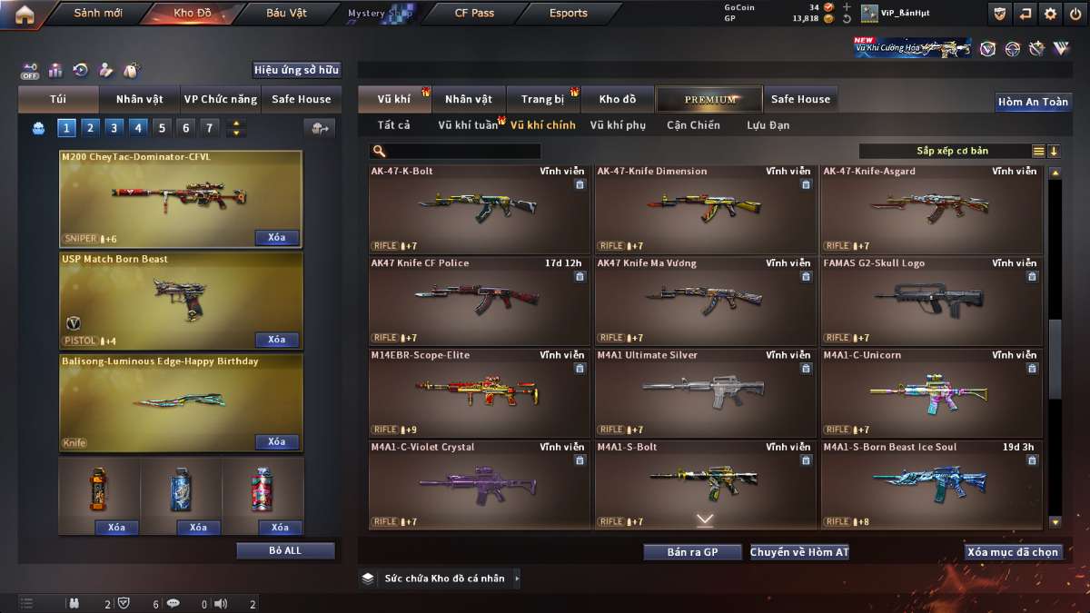 shop acc cf uy tin gia re
